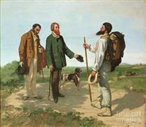 The Meeting (Bonjour Monsieur Courbet) - Gustave Courbet