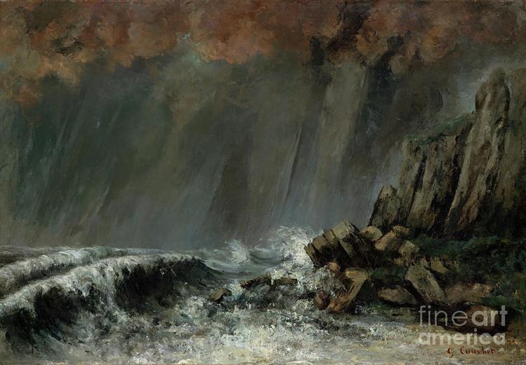 Marine the Waterspout - Gustave Courbet