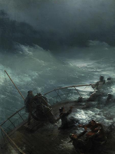 Storm at Sea - Ivan Konstantinovich Aivazovskii