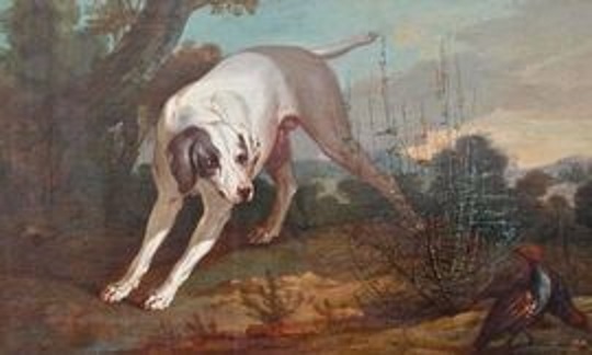 Dog at a standstill - Jean-Baptiste Oudry