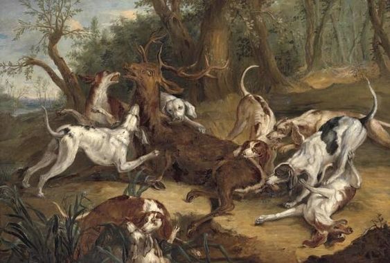 Stag hunt - Jean-Baptiste Oudry