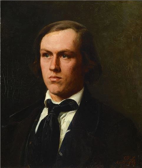 Portrait of a young man - Karl Lessing