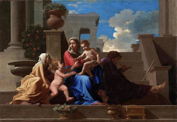 Holy Family on the Steps, c.1648 - Nicolas Poussin