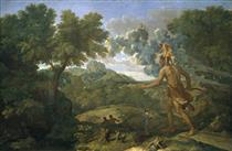 Blind Orion Searching for the Rising Sun - Nicolas Poussin