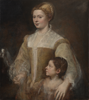 Portrait of a Lady and her Daughter - Ticiano Vecellio