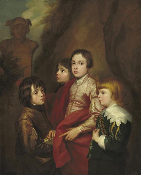Group of Four Boys - Anton van Dyck