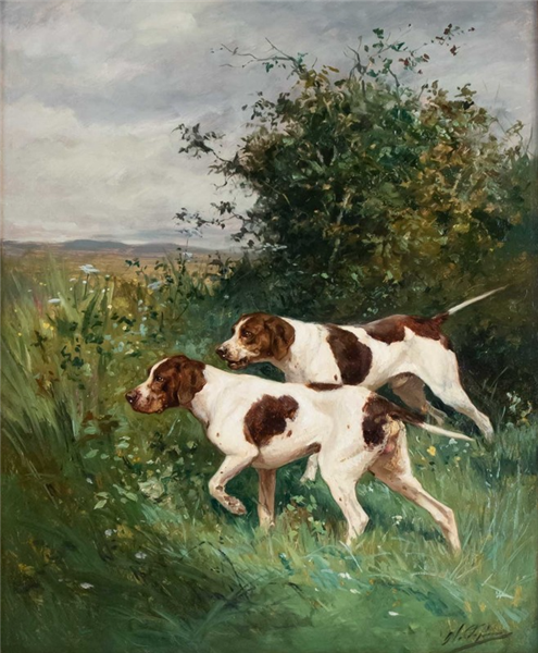 Dogs at rest - Charles Olivier de Penne