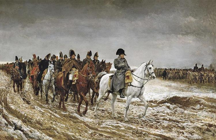 1814. Campagne de France (Napoleon and his staff returning from Soissons after the Battle of Laon), 1864 - Жан-Луи-Эрнест Месонье