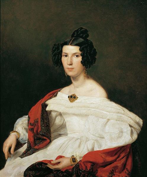 The Wife of Court Official - Ferdinand Georg Waldmüller
