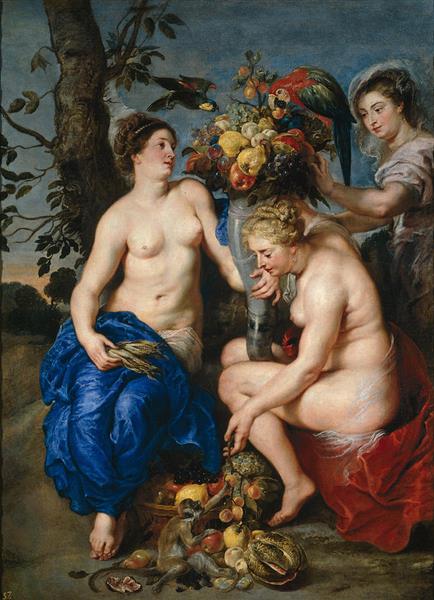 Ceres with two nymphs, 1620 - 1628 - Frans Snyders