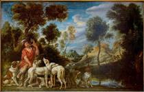 A picker and his dogs - Jacob Jordaens