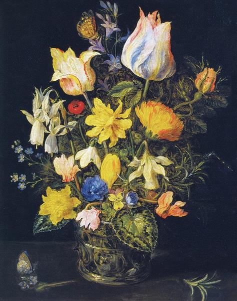 Still Life with Bouquet of Flowers - Ян Брейгель