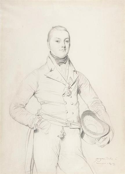 Admiral Sir Fleetwood Broughton Reynolds Pellew, 1819 - Jean Auguste Dominique Ingres