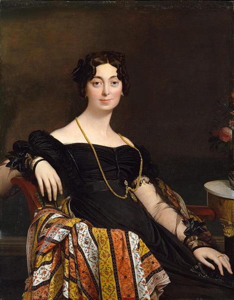 Madame Jacques Louis Leblanc Francoise Poncelle - 安格爾