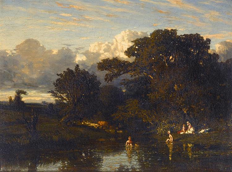 The Bathers - Jules Dupre