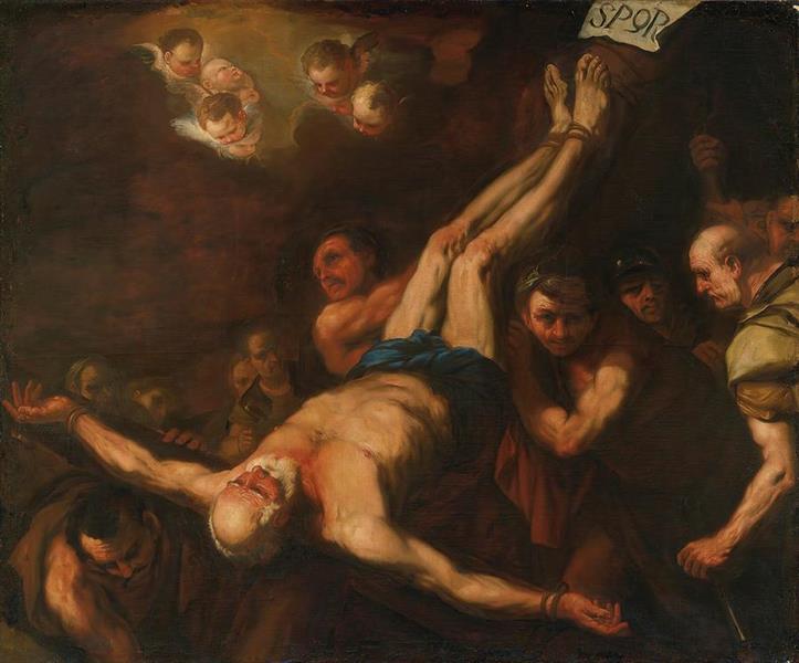 Crucifixion of St Peter - Luca Giordano