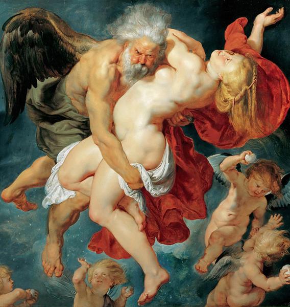 Boreas Abducting Oreithyia - Pierre Paul Rubens