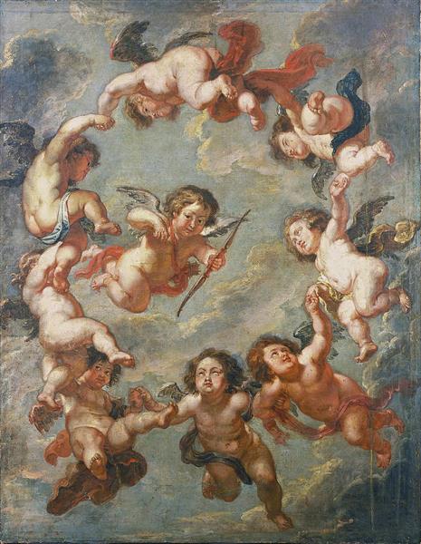 Putti a Ceiling Decoration - Pierre Paul Rubens