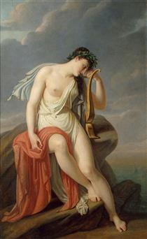 Sappho on the Leucadian Cliff - Pierre-Narcisse Guerin