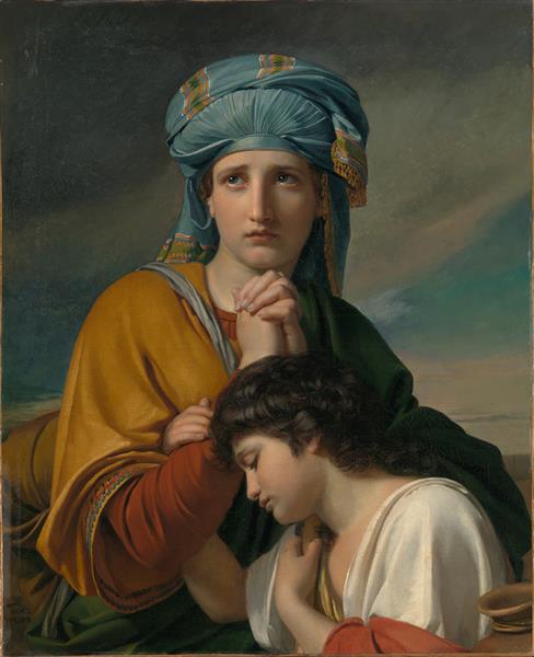 Hagar in the desert, 1819 - François-Joseph Navez