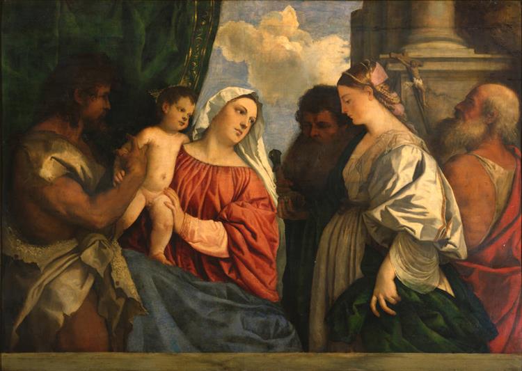 The Virgin and Child with Four Saints, 1515 - 1518 - Titian