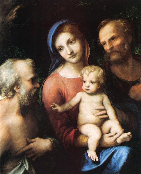 The Holy Family with Saint Jerome, 1517 - 1519 - Correggio
