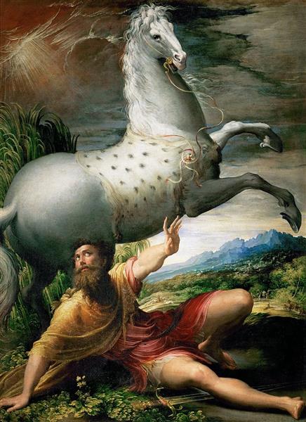 The Conversion Of St Paul, 1527 - 1528 - Parmigianino