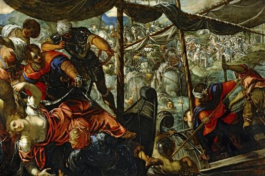 Battle between Turks and Christians, 1588 - 1589 - Tintoretto