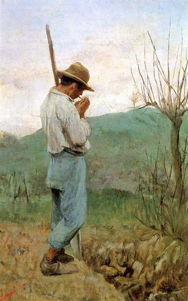 The digger, c.1880 - Egisto Ferroni