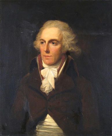 A gentleman in a brown coat and stock - Lemuel Francis Abbott