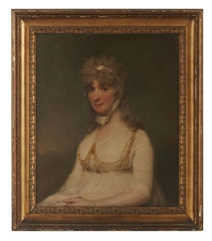 HALF LENGTH PORTRAIT OF LADY BOYDELL, LADY MAYORESS OF LONDON - Lemuel Francis Abbott