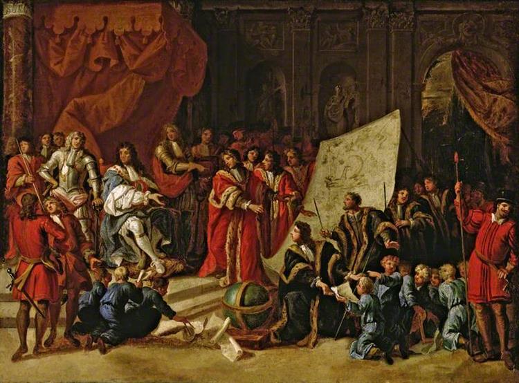 Charles II Giving an Audience at Christ's Hospital - Antonio Verrio