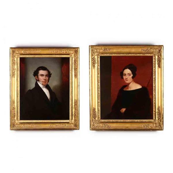 Pair of portraits - Ezra Ames