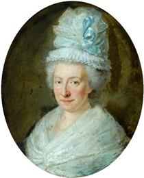 Portrait of a Lady in a White Dress - Henri-Pierre Danloux
