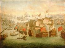The Battle of Malaga, 13 August 1704 - Isaac Sailmaker