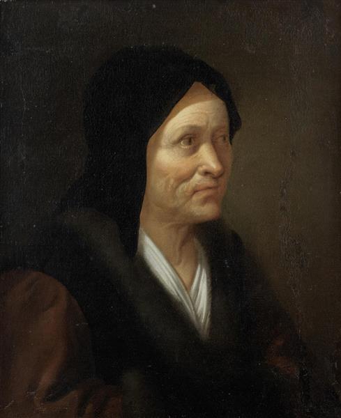 An elderly woman in a headdress - Jacob Toorenvliet