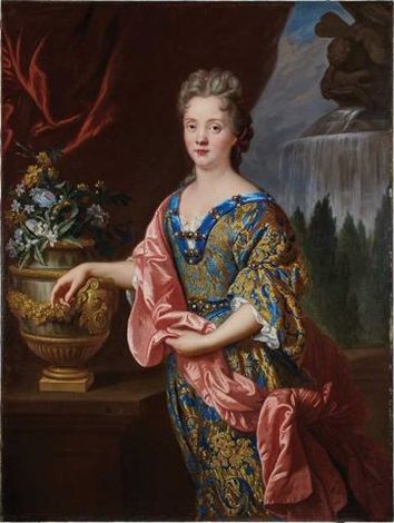 Portrait of an Elegant Lady Resting her Arm on an Urn - Jean-François de Troy