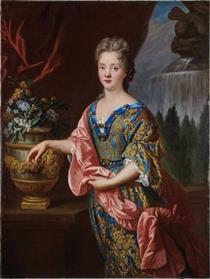 Portrait of an Elegant Lady Resting her Arm on an Urn - Jean-François de Troy