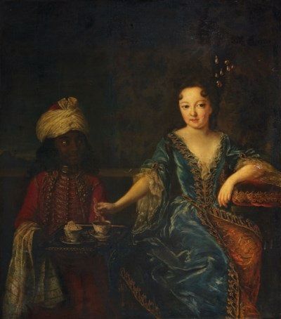 Femme de qualité avec son jeune page - Jean-François de Troy