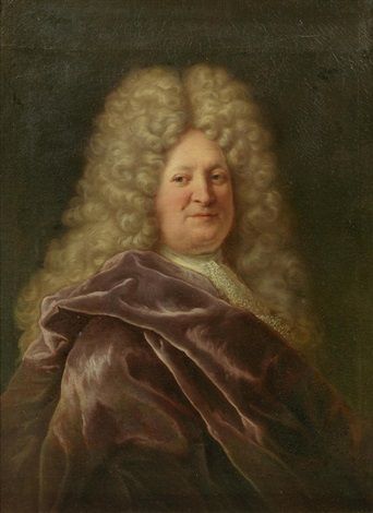 Portrait of a gentleman, bust-length, in burgundy - Jean-François de Troy