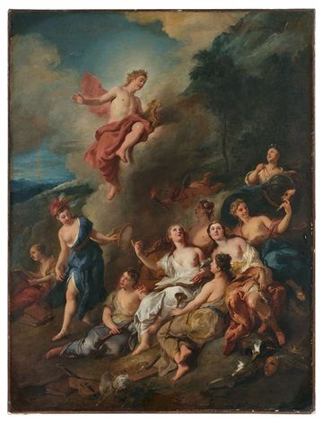 Apollon et les muses - Jean-François de Troy