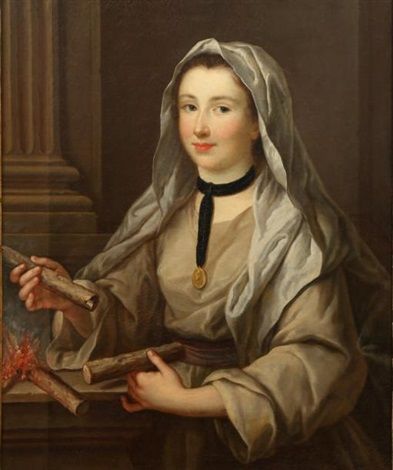 Portrait de femme en vestale - Jean-François de Troy