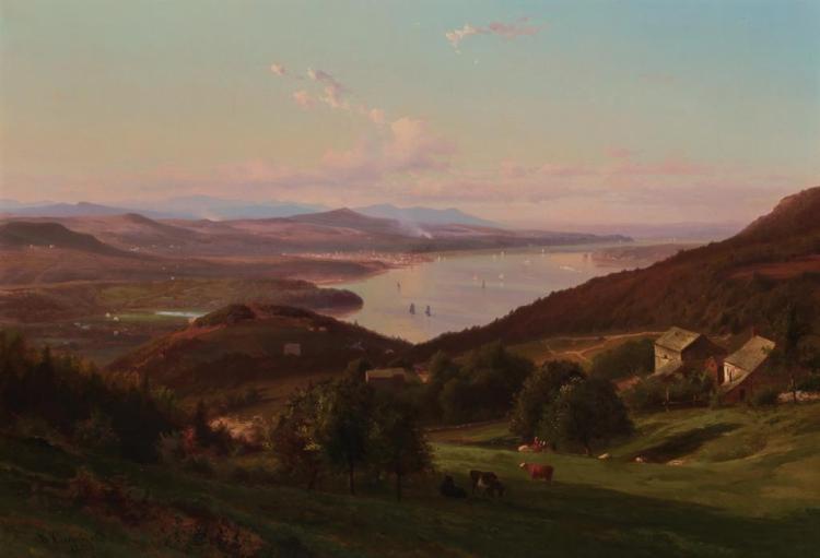 Hudson River Landscape - Johann Hermann Carmiencke