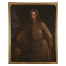 Portrait of Edward Roper (1631-1715) and dog - Jonathan Richardson