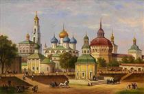 View of the Trinity Lavra of St Sergius - Joseph Andreas Weiss
