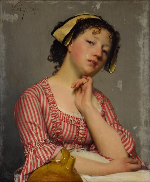 A Pensive Moment - Anatole Vely French
