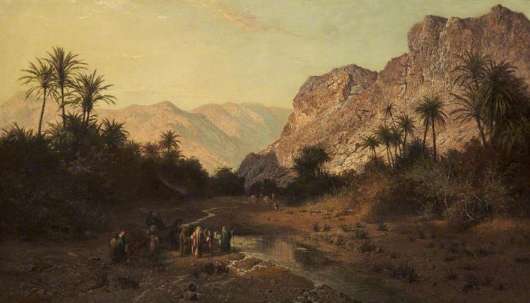 Rephidim, Desert of Sinai - Edward Henry Holder