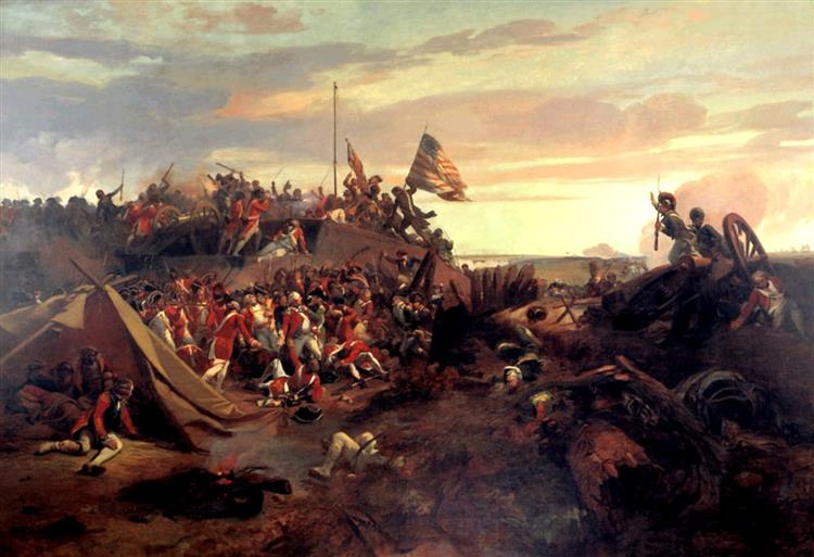 Storming of Redoubt 10 During the Siege of Yorktown - Eugène Louis Lami