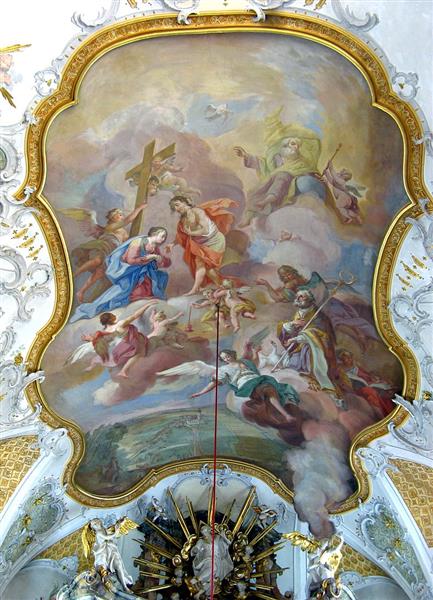 Choir fresco in Schlingen - Franz Anton Zeiller