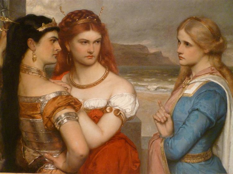 The Three Daughters of King Lear - Gustav Pope